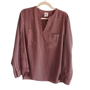 NWOT CABi Red Striped Women's Top Style 5335 in Size L